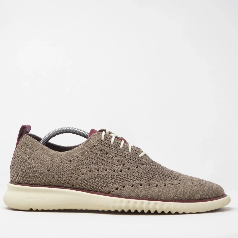 Cole Haan Mens 2.ZERØGRAND Stitchlite Oxford Shoes Truffle Brown C37194 Size 10M